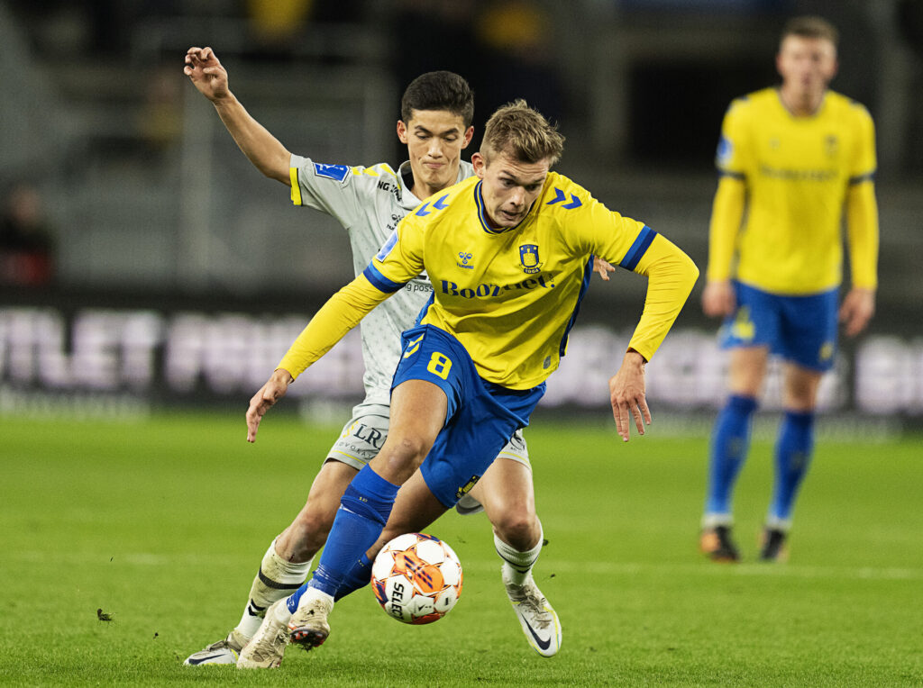 Mathias Greve scorede to gange for Brøndby i testen mod B.93.