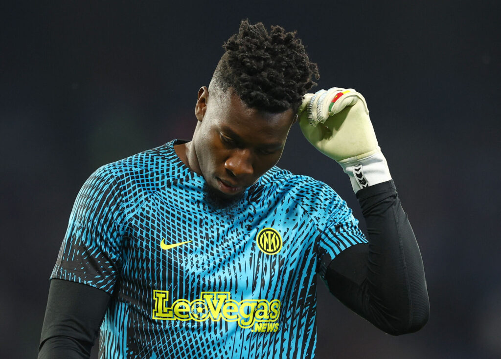 Inter-målmanden Andre Onana har sagt farvel til klubbens fans forud for sit skifte til Manchester United.