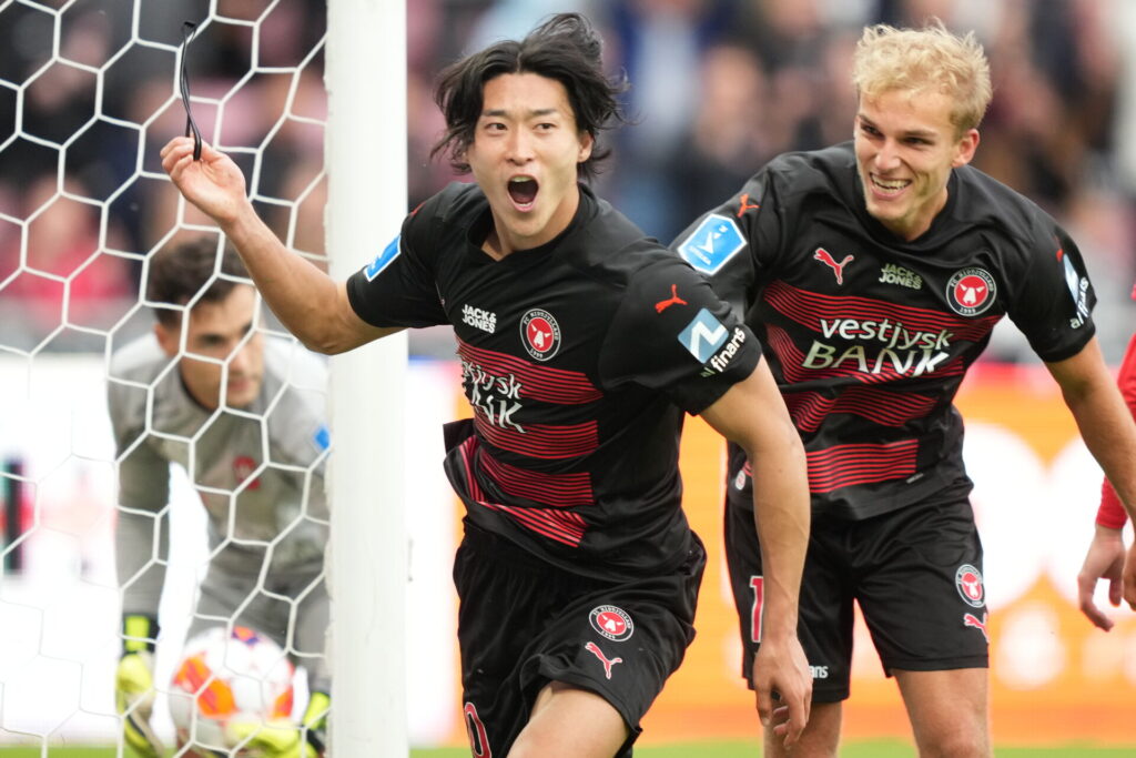 FC Midtjylland nye angriber Cho Gue-sung scorede i sin Superliga-debut mod Hvidovre.