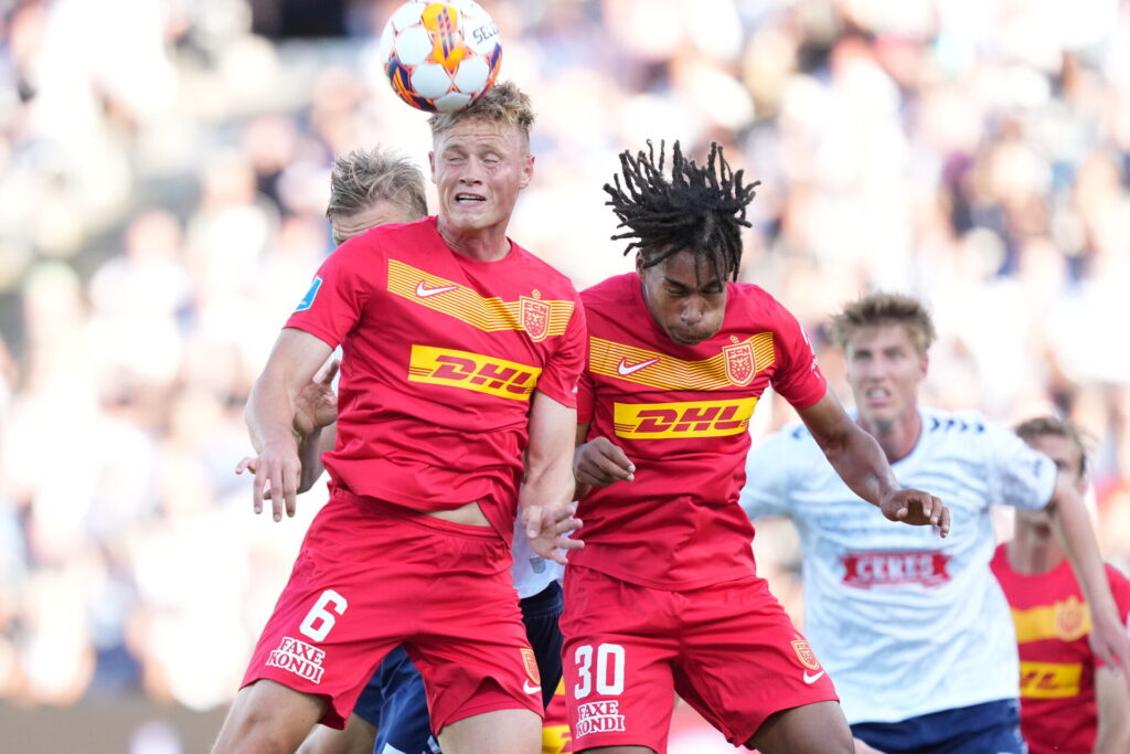 FC Nordsjællands Jeppe Tverskov fik et straffespark i kampen mod AGF, men han er ikke selv overbevist om, at der var straffespark.