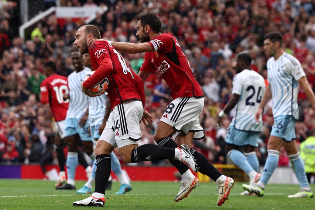 Christian Eriksen beskriver Rasmus Højlund for Manchester Uniteds fans.