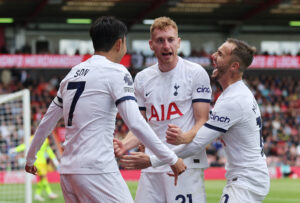 Dejan Kulusevski sørgede for 2-0-målet for Tottenham mod Bournemouth.