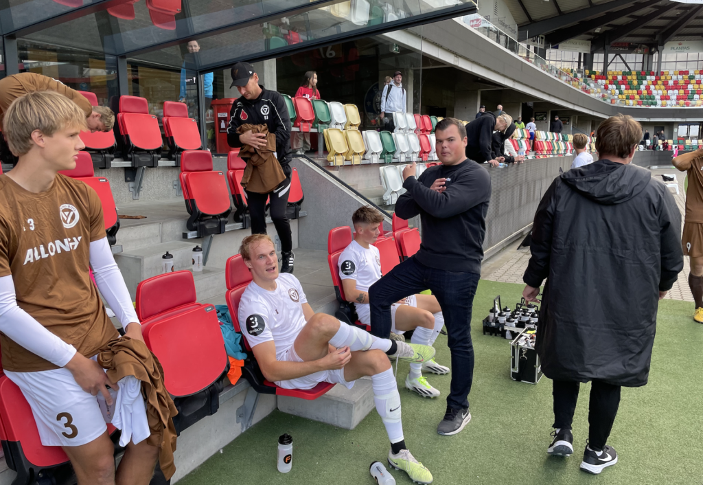 Fodboldklubben Young Boys efter sejren på 2-1 over Vendsyssel FF