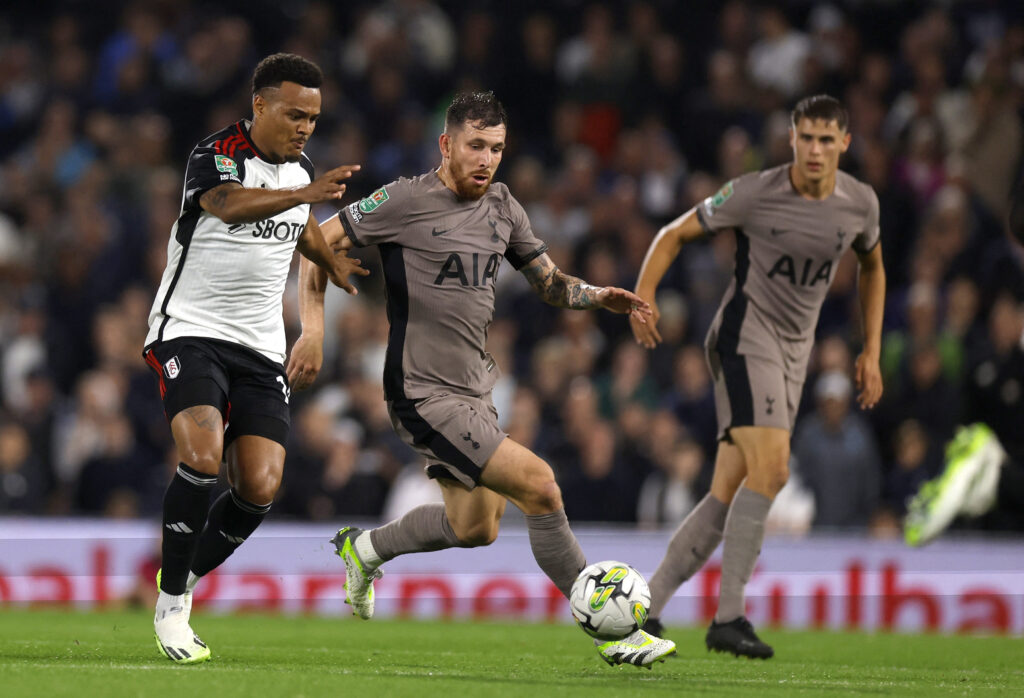 Tottenham mødte Fulham i Carabao Cuppens anden runde.