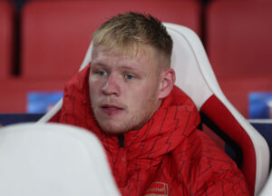 David Raya har erstattet Aaron Ramsdale i Arsenal-målet.