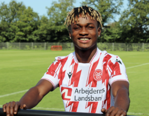 Emmanuel Toku skal fremover score mål for AaB