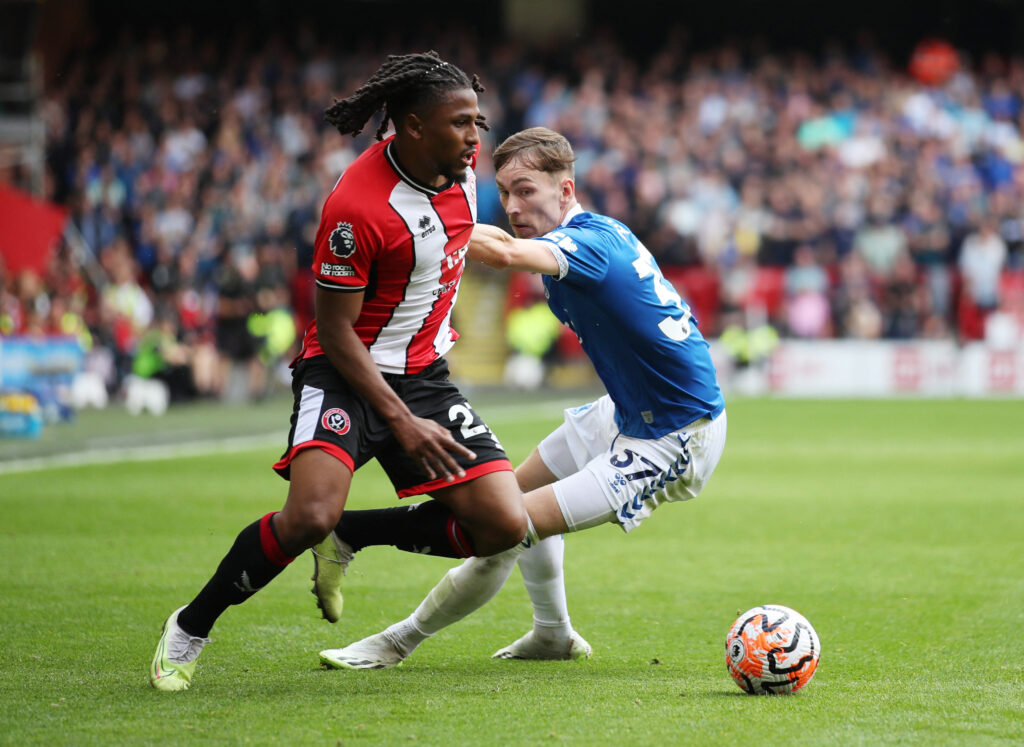 Sheffield united tager imod Everton på Bramall Lane.