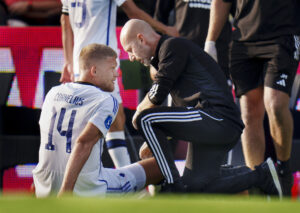 Andreas Cornelius blev igen igen skadet lørdag