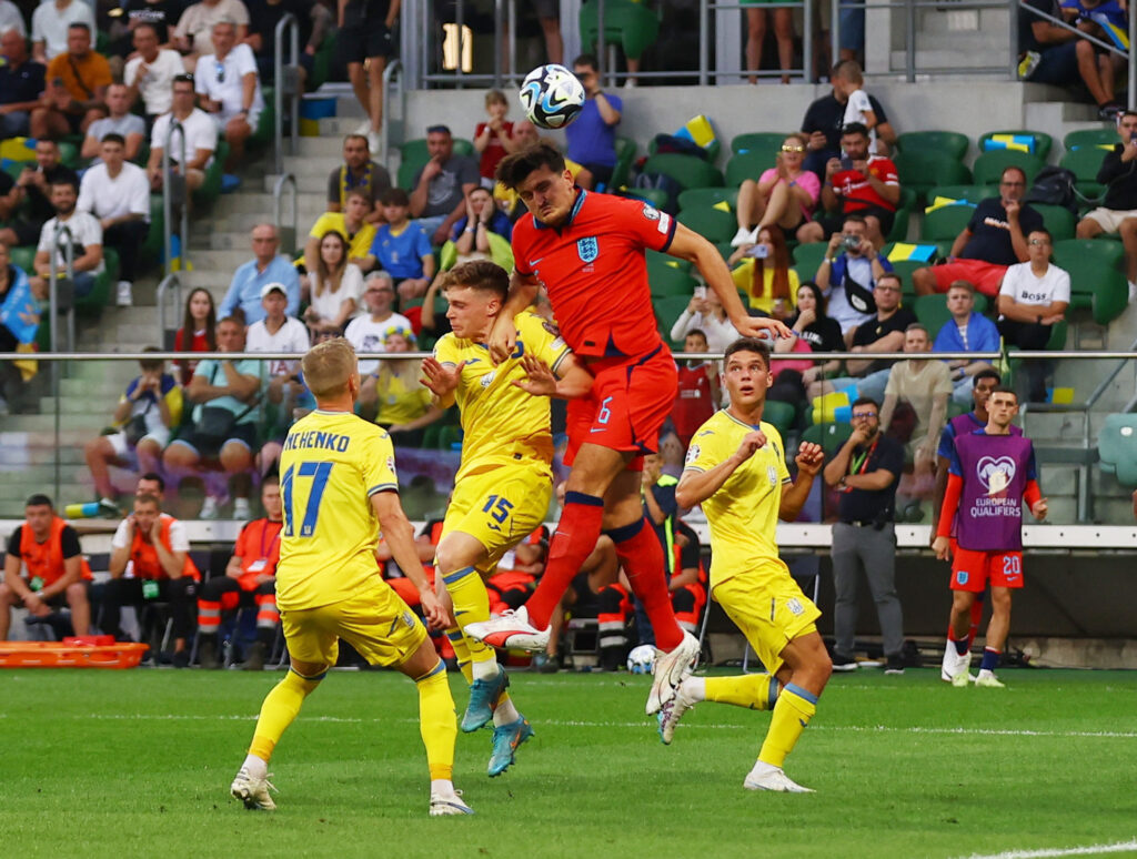 England led sit første pointtab i EM-kvalifikationen mod Ukraine.