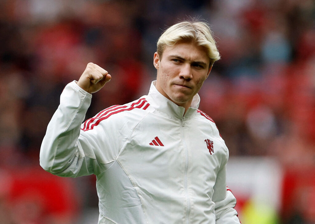 Rasmus Højlund kan debutere på sin nye hjemmebane Old Trafford.