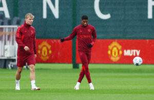 Marcus Rashford og Rasmus Højlund kæmper for a få United ud af den dårlige stime.