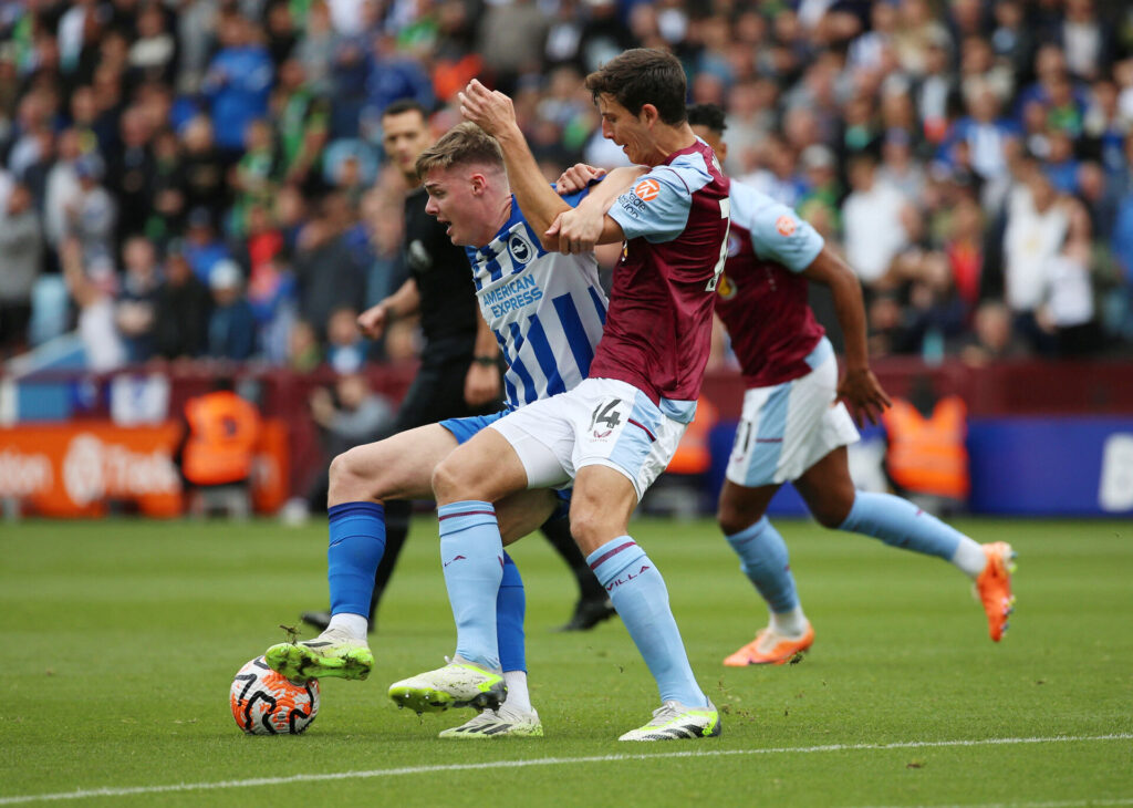 Mål og highlights fra Premier League-kampen mellem Aston Villa og Brighton.