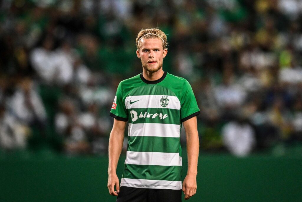 Morten Hjulmand fik noteret sig for et oplæg, da Sporting vandt sikkert mandag aften.