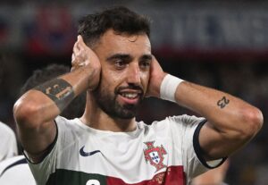 Portugal og Bruno Fernandes scorede til 1-0 mod Slovakiet
