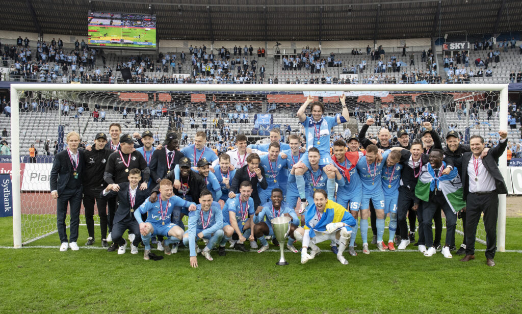 Randers FC fejrer sejren i pokalfinalen mellem Randers FC og SønderjyskE på Ceres Park i Aarhus, torsdag 13. maj 2021.