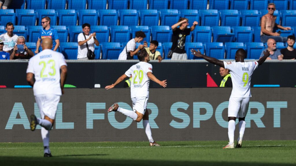 Robert noterede sig både for en assist og et mål, da Hoffenheim slog Wolfsburg.