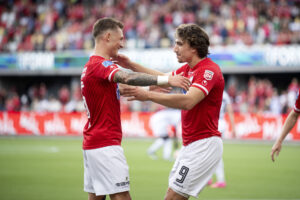 Oliver Sonne og Alexander Lind for Silkeborg IF