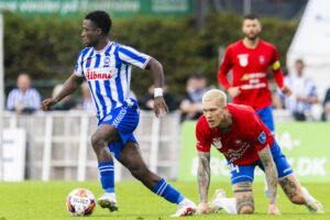 Simon Makienok har anbefalet Brøndby overfor Sean Klaiber