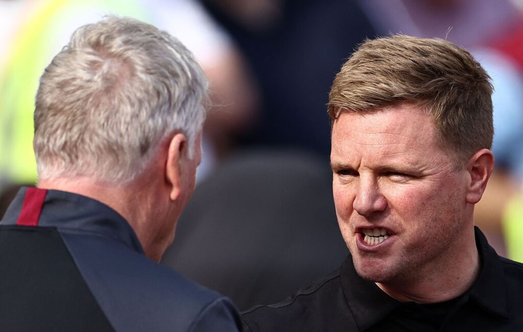 Moyes og Howe støder sammen i Premier League søndag.