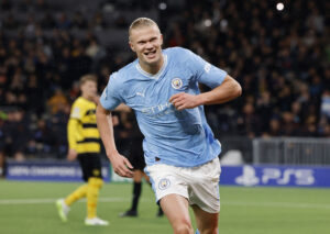 Erling Haaland er nu i top 20 over de mest scorende spillere i Champions League nogensinde.