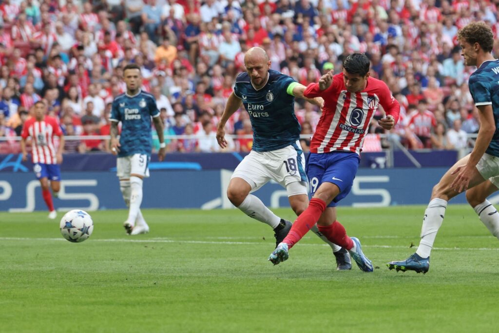 Alvaro Morata scorede for Atletico Madrid mod Feyenoord i Champions League.