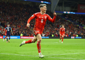 Harry Wilson scorede to gange mod Kroatien for Wales