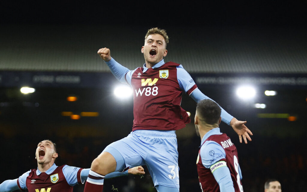 Jacob Bruun Larsen scorer for Burnley i Premier League