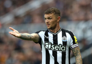 Kieran Trippier i aktion for Newcastle i Premier League.