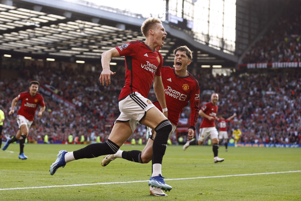 Scott McTominay fik et drømmeindhop i Premier League-kampen mellem Manchester United og Brentford.