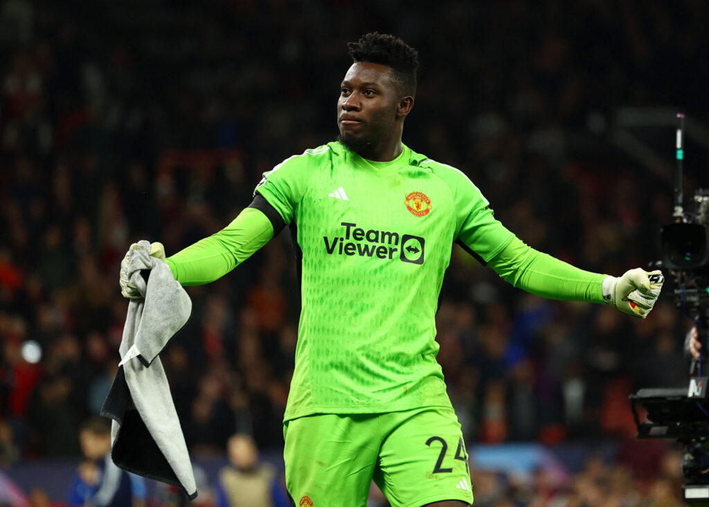 Andre Onana for Manchester United imod F.C. København