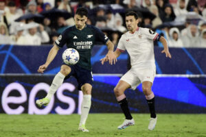 Her kan du se højdepunkterne fra Champions League kampen mellem Sevilla og Arsenal.