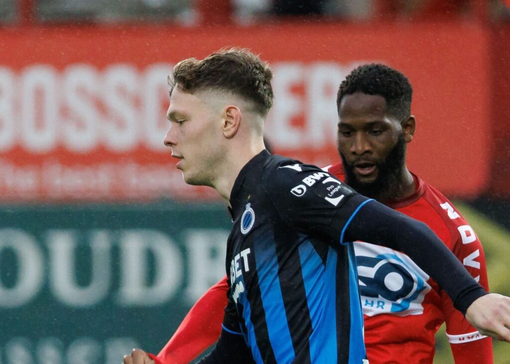 Andreas Skov Olsen scorede for Club Brugge mod Lugano