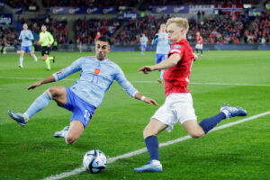 Spanien vandt søndag aften over Norge og er dermed videre til EM-slutrunden i Tyskland 2024.