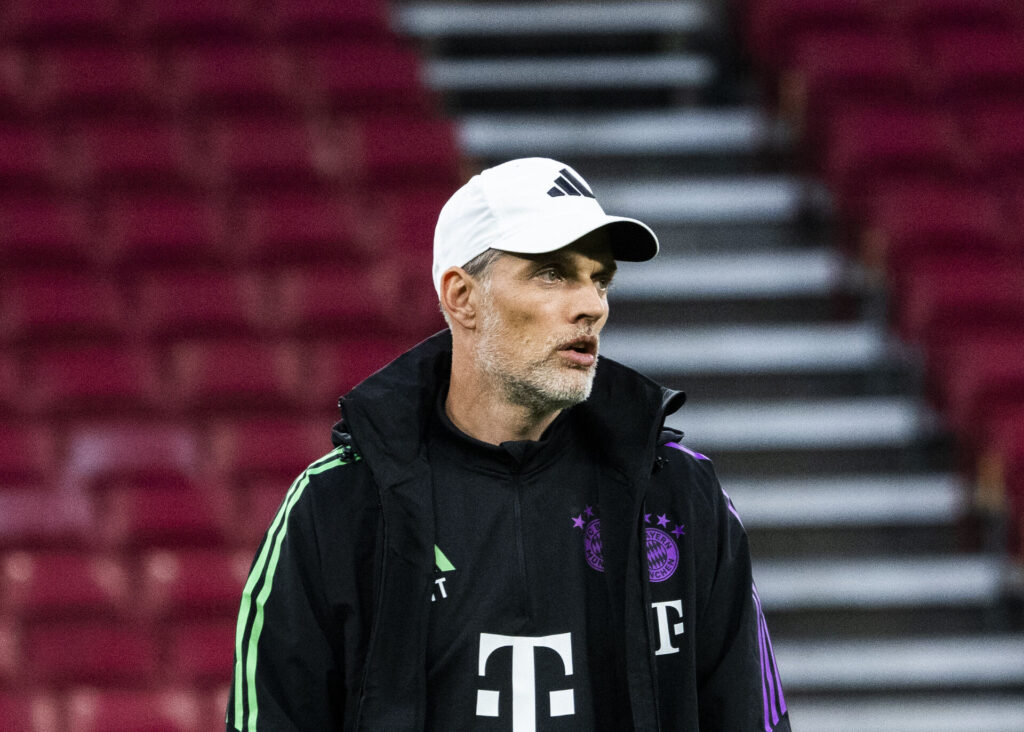 Thomas Tuchel, træner for Bayern München, inden kampen mod F.C. København