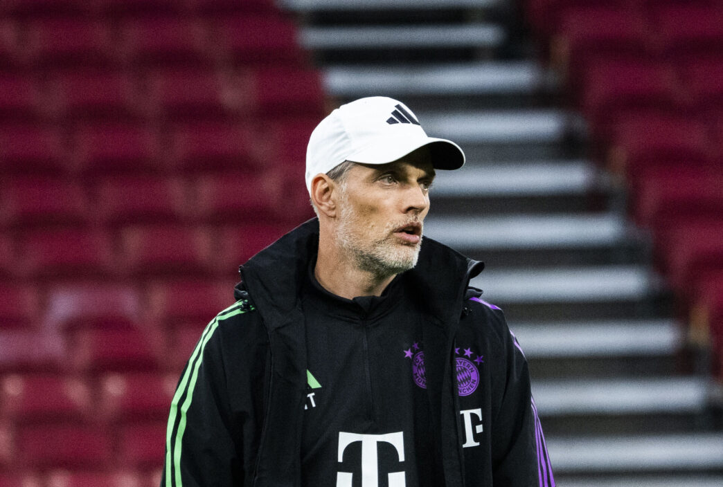 Thomas Tuchel, træner for Bayern München, inden kampen mod F.C. København