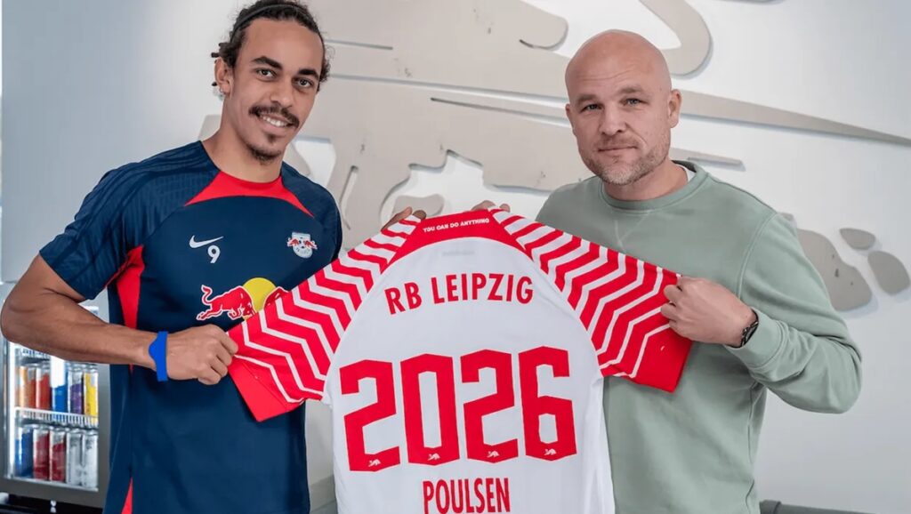 Den danske landsholdsspiller Yussuf Poulsen har forlænget sin kontrakt med tyske RB Leipzig.