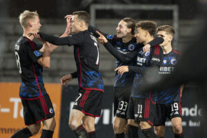 F.C. Københavns trup mod Manchester United i Champions League.