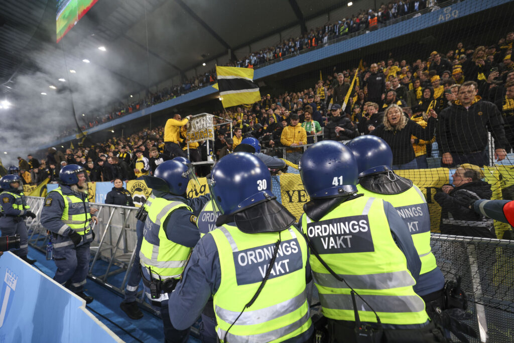 Der var uroligheder i Allsvenskankampen mellem Malmö FF og Elfsborg.