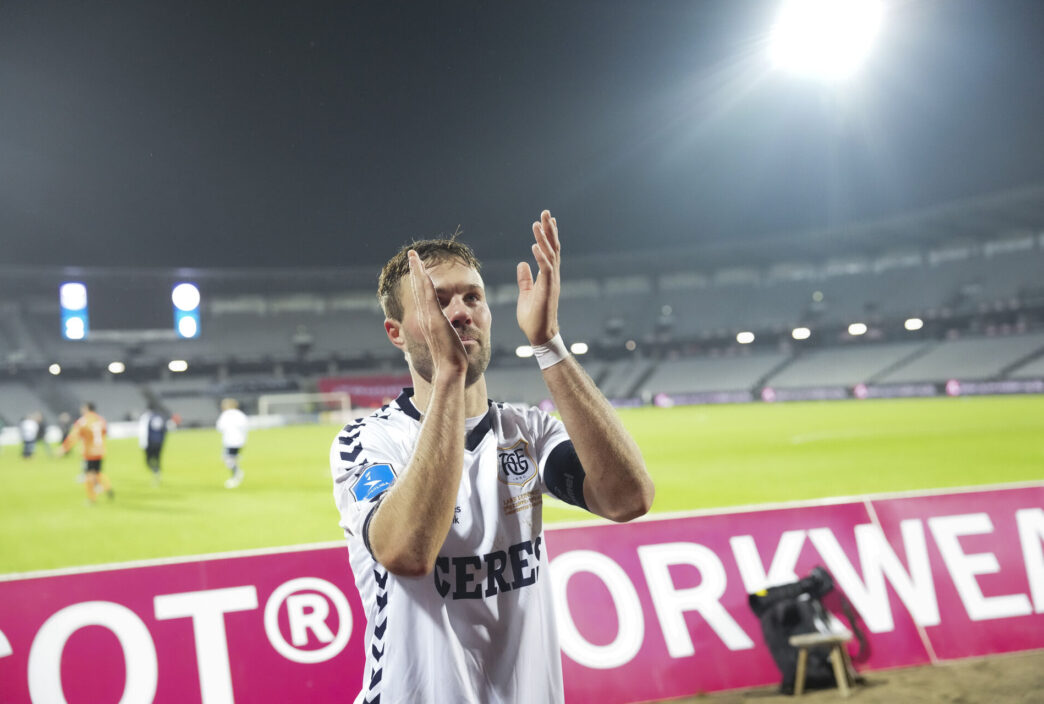 Patrick Mortensen har det okay med det uafgjorte resultat imod FC Nordsjælland i Superligaen.