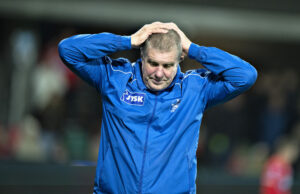 Kent Nielsen var ikke tilfreds med det straffespark, som han og Silkeborg IF fik fredag aften.