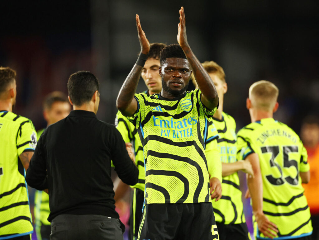 Thomas Partey må forlænge sin skadespause på sidelinjen.