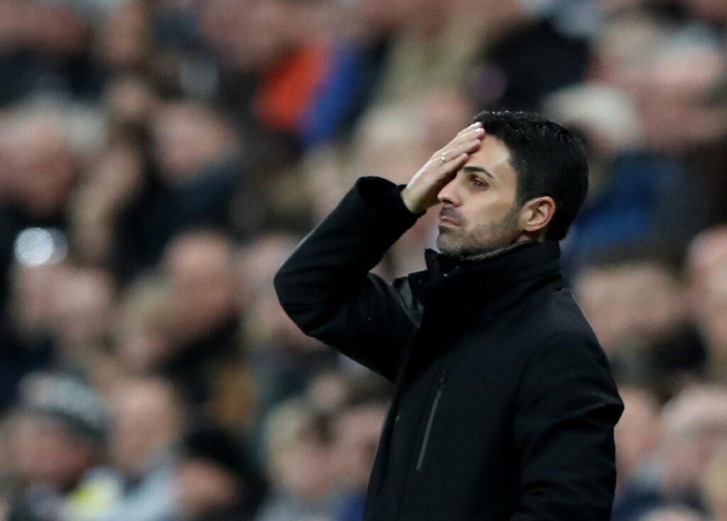 Mikel Arteta er rasende over, at Newcastles 1-0-mål fik lov at stå.