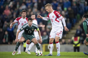 Kasper Dolberg og Thomas Delaney