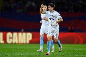 Miguel Gutierrez jubler efter sejr over FC Barcelona