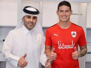 James Rodriguez var bange under sit ophold i Qatar.