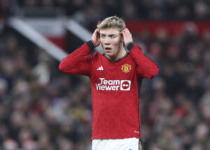 Rasmus Højlund er ikke til rådighed i Manchestr Uniteds sidste kamp i 2023.