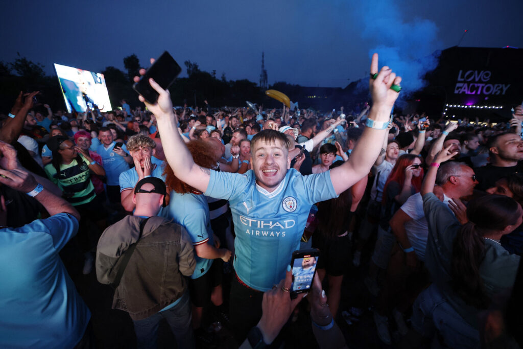 Manchester Citys fans glæder sig over at have trukket F.C. København.