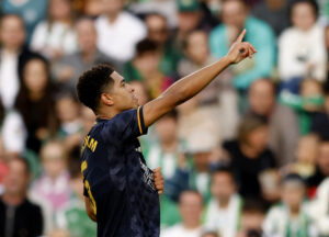 Jude Bellingham udbyggede sin scoringsstatistik i deler mellem Real Madrid og Real Betis.