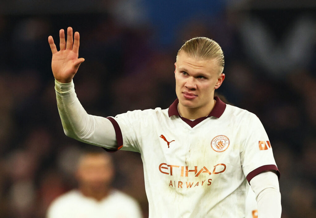 Erling Haaland ser ud til at misse opgøret mellem Luton og Manchester City i Premier League.