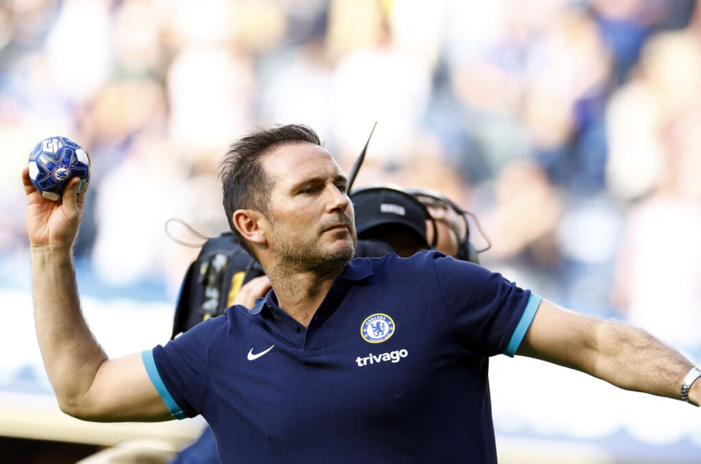 Lampard i en af hans sidste kampe som træner for Chelsea.